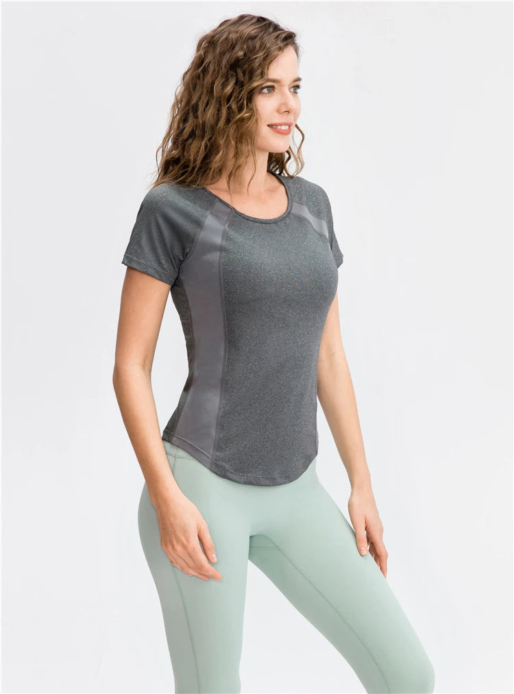 Fit Pulse Mesh Active Quick-Dry Workout Tee