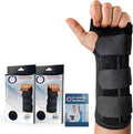 Doctor Developed Carpal Tunnel Wrist Brace for Night Support - Wrist Brace for Carpal Tunnel with Wrist Splint - Sleep Brace for Sprained Wrist - F.D.A Medical Device & Handbook (Right Hand)