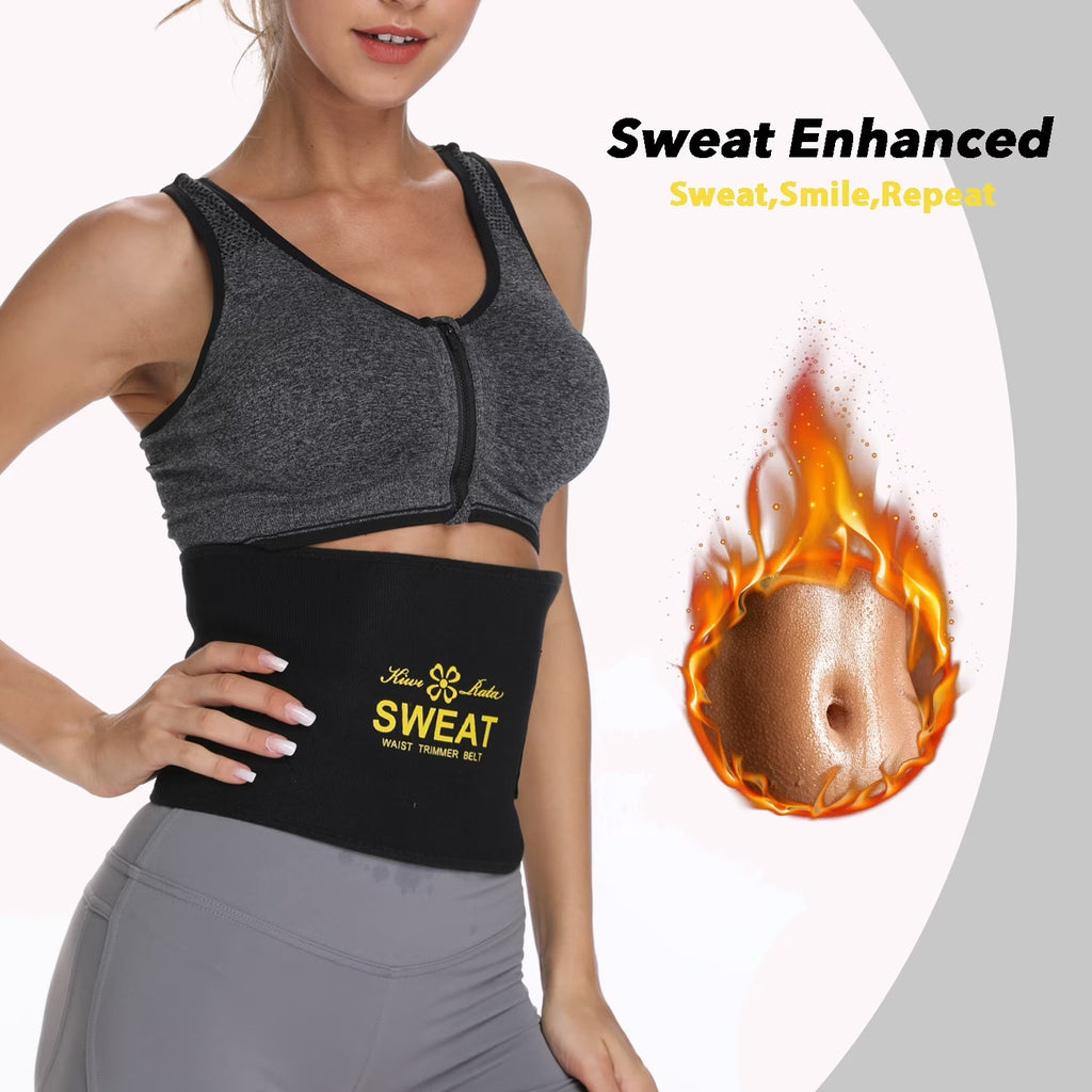 Waist Trainer for Women & Men Sweat Band Waist Trimmer Tummy Wraps Neoprene Ab Girdle