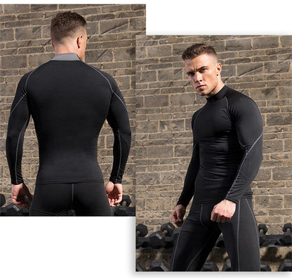 Fit Pulse Running Stand Collar Long Sleeve T-Shirt